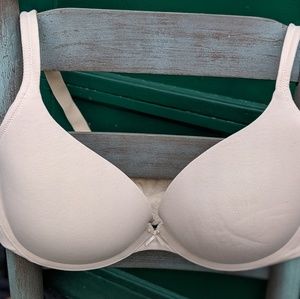 Cacique Nude Beige Plunge Plus Size Bra 40DDD